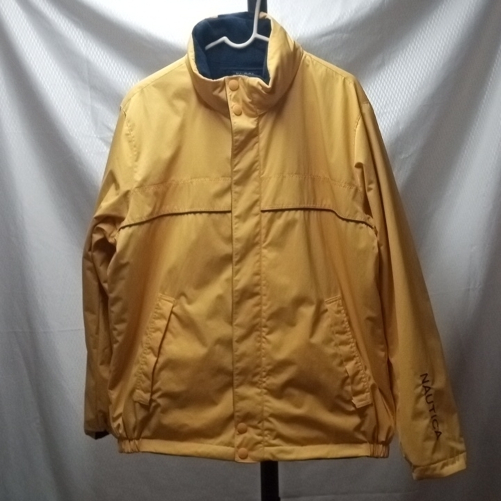Nautica Men's Reversible Jacket,  L, Yellow  /Navy with attached …